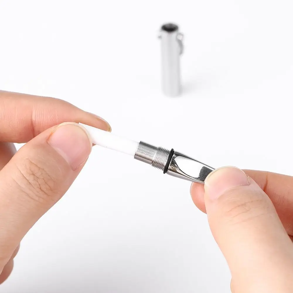 

Titanium Steel Breathing Resistance Whistle Necklace Built-in Cotton Core Round Tube Meditation Mindfulness Pendants Auxiliary