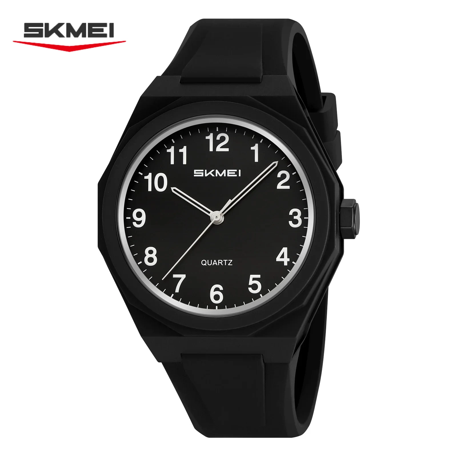 SKMEI 2470 مقاوم للماء الرياضة هلام السيليكا الفرقة ساعة بسيطة رجالي ساعات المعصم موضة الهاتفي ساعة كوارتز دائرية عادية للرجال