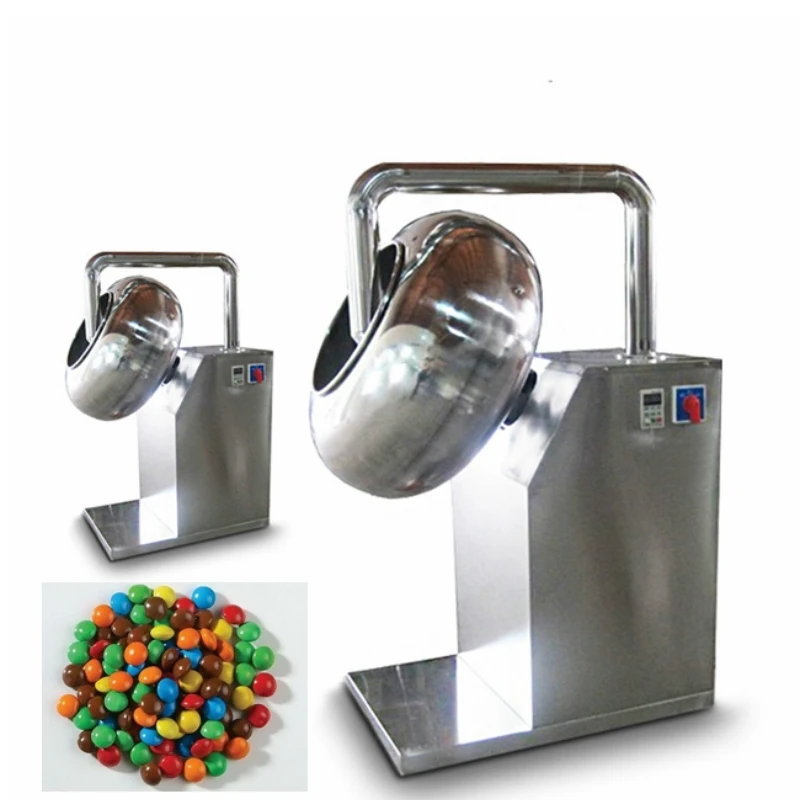 automatic sugar coated gummy bear candy small peanut burger coating machine