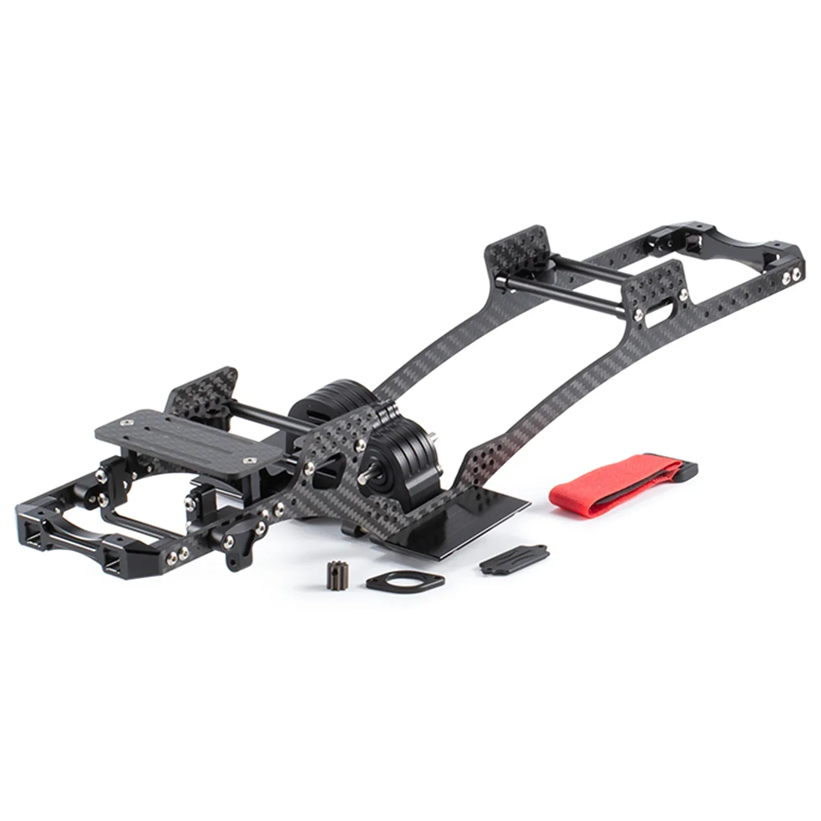 HooCrawler Carbon Fiber LCG Chassis Kit for 1/10 RC Crawler Element Enduro SCX10 III Capra TRX4 AR44 AR46 Portal Axle Builds