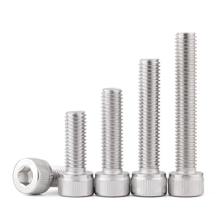 M3 M4 M5 M6 M8 M10 M12 304 Stainless Steel Left Hand Thread Hex Hexagon Hex Socket Head Cap Allen Bolt Screw Length 6mm to 100mm