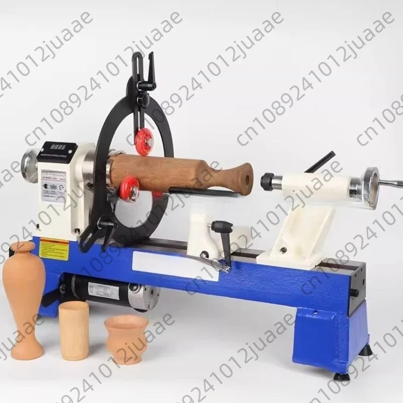 Three-Wheel Anti-Shock Woodturning Tool Woodworking Lathe Center Frame round Workpiece Support Stable Base for Crafting