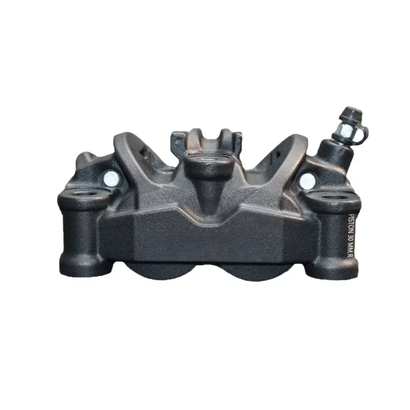 Clear Forged Brake Caliper Asymmetrical 4 Piston 100MM Installation Lock Point for Front Wheel Braking