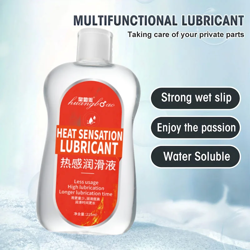 thermal Water Based Lubricant Sex Oil Masturbation Massage Anal Ass Oil Human Body Lubricant for Sex 215ml