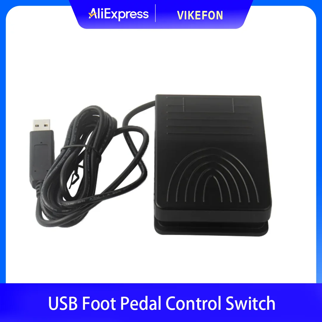 USB Foot Pedal Control Switch PC Game Pad USB Pre-Program Keyboard Mouse Adapter for Computer Multimedia String Ultrasound Image