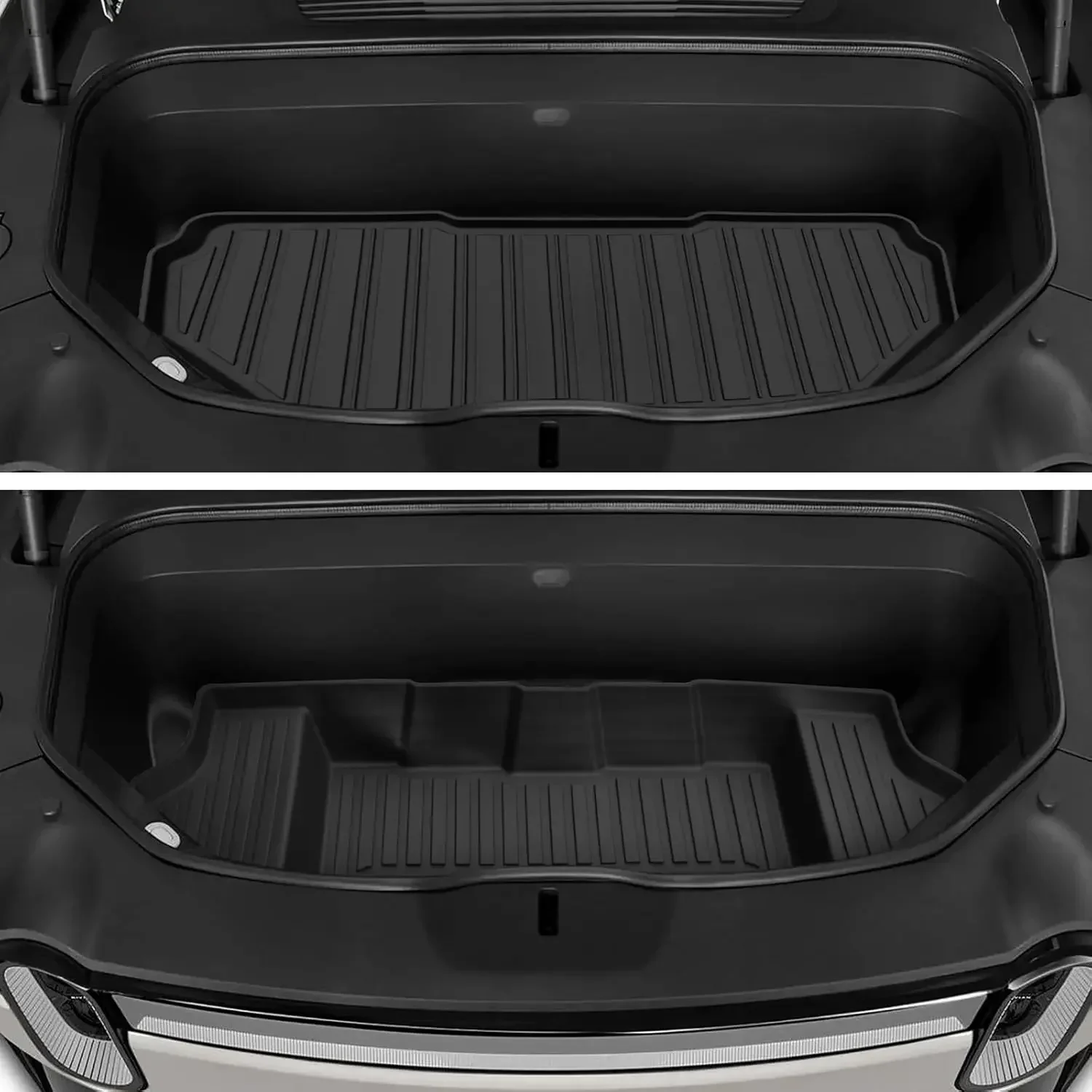 ل 2022-2025 ريفيان R1S R1T الحصير اكسسوارات العلوي السفلي الطبقة الجبهة فرش داخلي للسيارات والشاحنات بطانة البضائع جميع الأحوال الجوية TPE المطاط