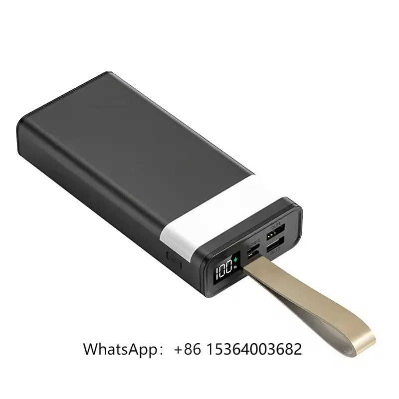 

Портативное мобильное зарядное устройство USB Mobile 30000 мАч Power Bank 20000 мАч Большая емкость Светодиодный дисплей Аварийное освещение