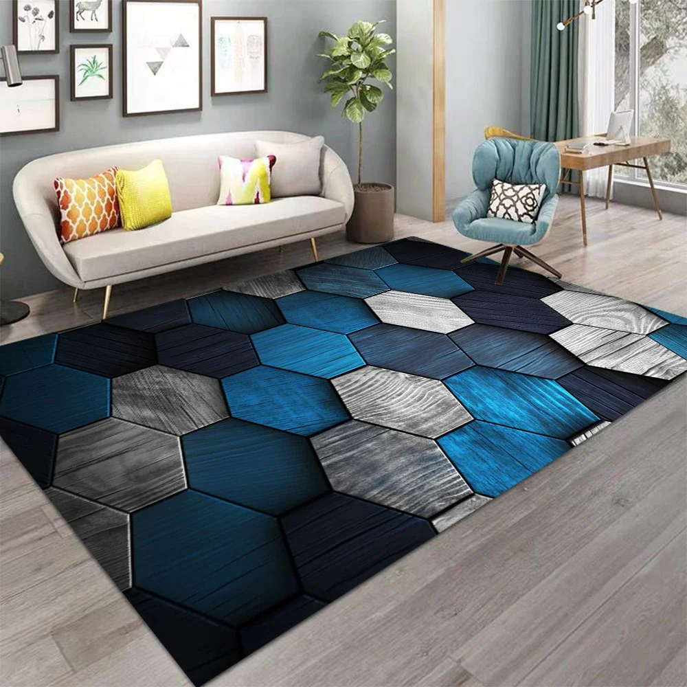 Simple Big Carpet Cartoon Living Room Bedroom Kitchen Sofa Table Balcony Rug Non-slip Washable Mat Home Exquisite