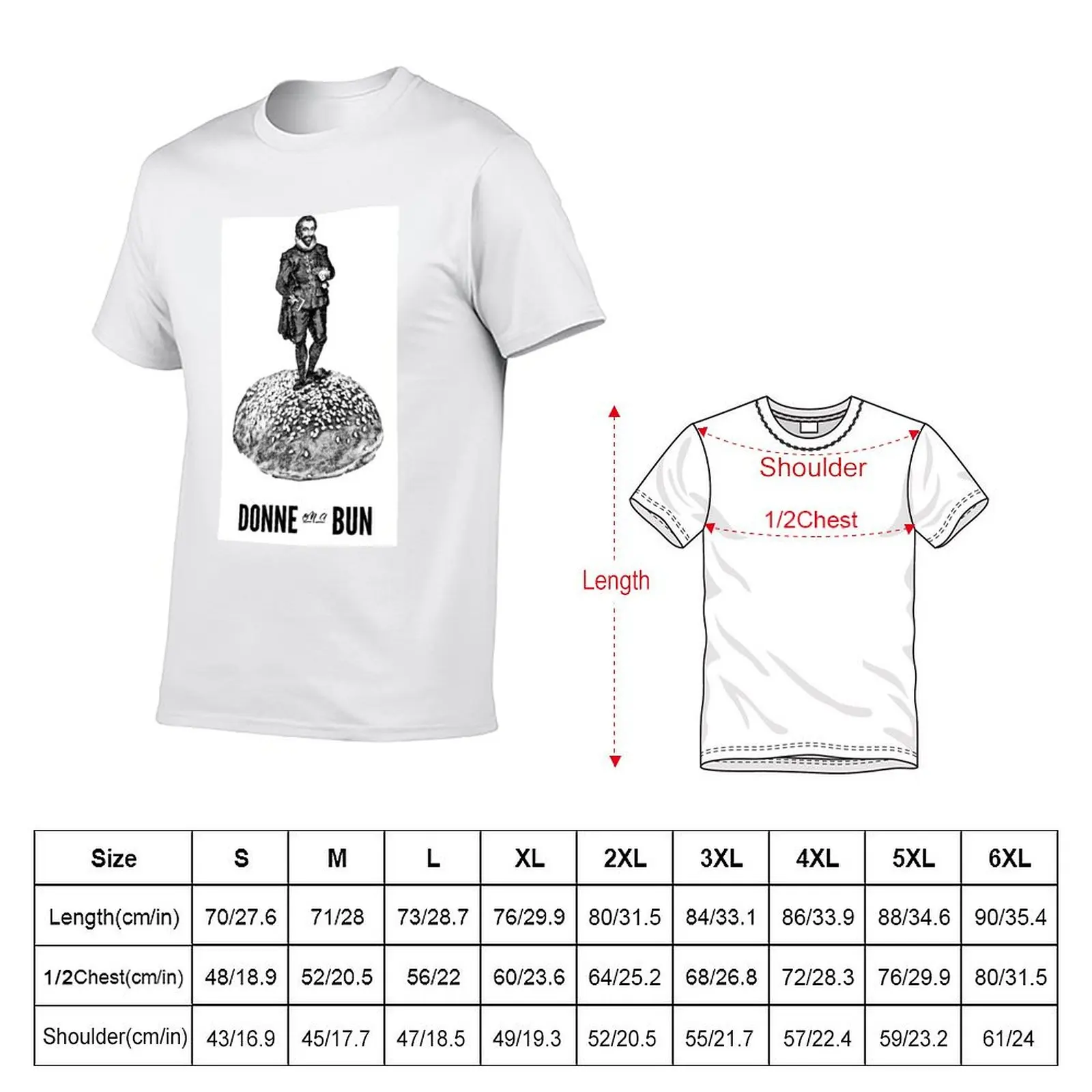 Poets & Pastries: Donne on a Bun T-Shirt t shirt man designer t shirt man luxury T-Shirt