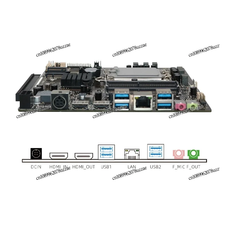 B660i-P Placa base ultrafina todo en uno Soporte B660 para instalación inclinada de tarjeta gráfica independiente Mini placa base