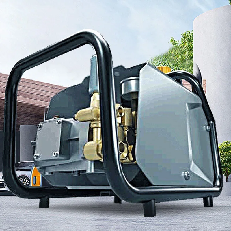 2000 واط عالية الضغط التجارية ماكينة غسل سيارات غسيل السيارات قطعة أثرية Lvchi فرشاة مضخة مياه للسيارة غسالة آلية 120Bar 10L/ Min