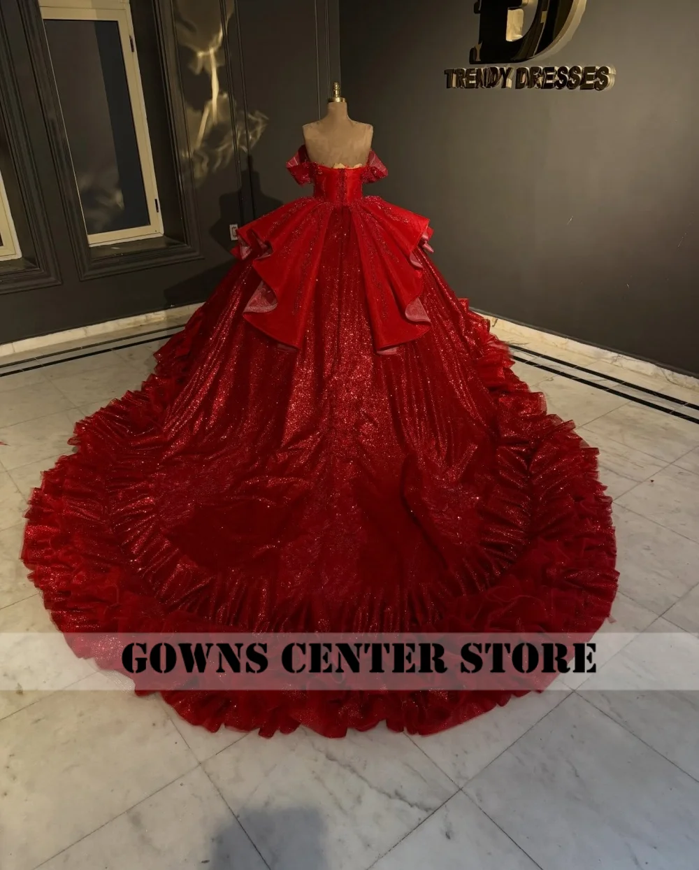 Glamorous Red Sparkle Quinceanera Dress for Girl Mexican Lace up Pleat Bedaed Lace Appliques Vestidos De 15 Anos Customized