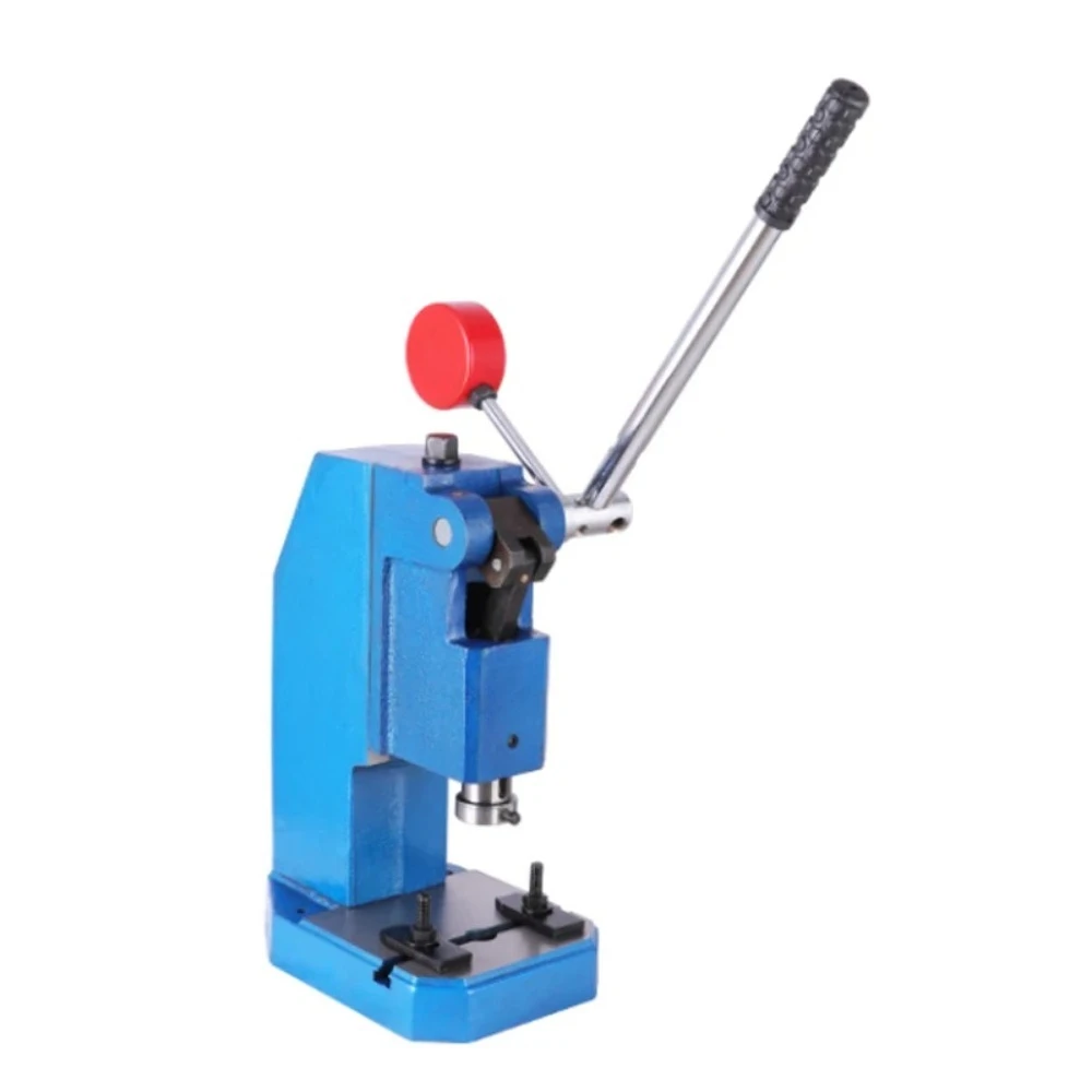 Portable Spring Loaded Hand Wrench Punch Press Mini Manual Pressing Equipment DIY Riveting Hole Punching Craft Tool