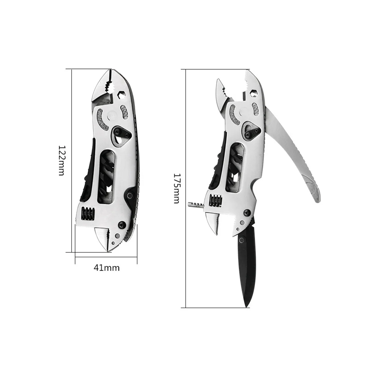 Портативные многофункциональные плоскогубцы для гаечных ключей многоцелевой инструмент плоскогубцы складной небольшой гаечный Ключ Комбинация инструментов