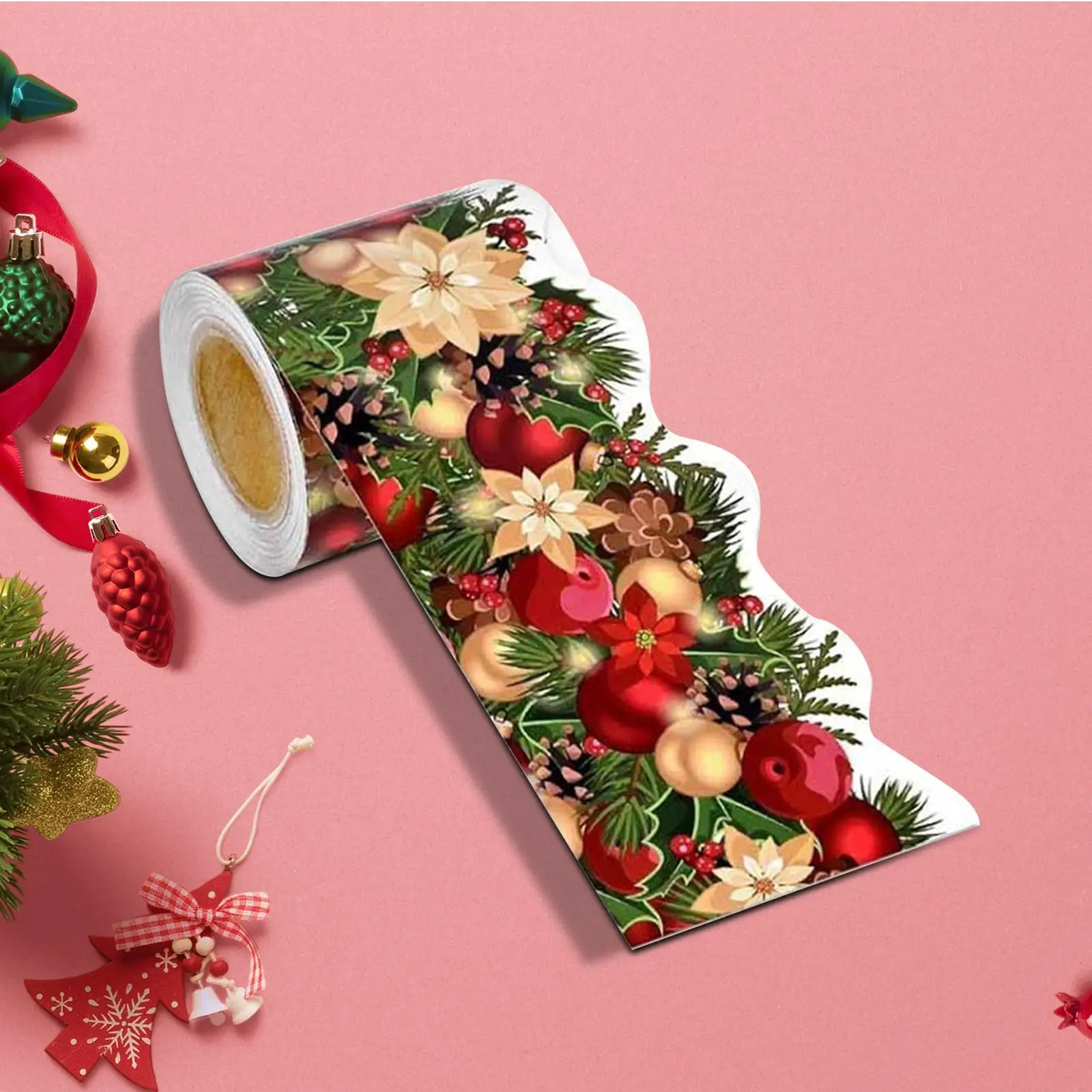 Christmas Bulletin Board Sticker Self Adhesion Sticker Party Paper Sticker Home Sticker Label for Scrapbook Window Birthday