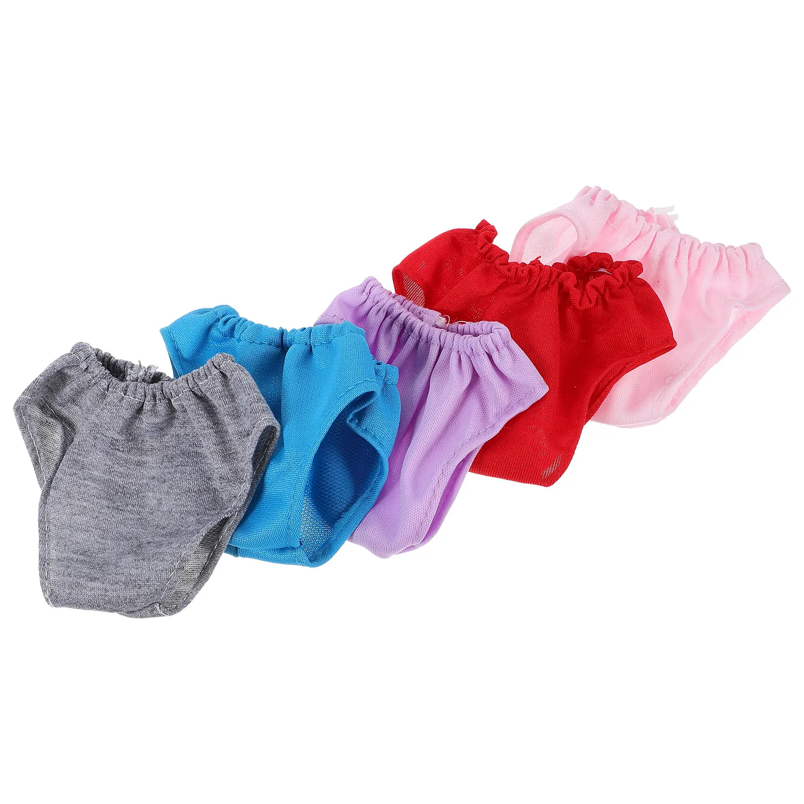 5Pcs Mini Underwears Reusable Cloth Clothes Accessories Pretend Play Dress Up Role Fun Parenting Practice