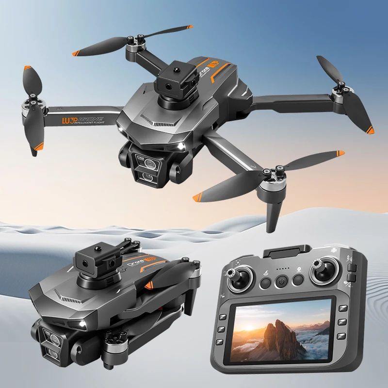 LU30 Дрон Профессиональная 6K HD камера с экраном Складной радиоуправляемый вертолет для предотвращения препятствий Бесщеточный GPS 5G WIFI FPV RC Дрон Игрушка