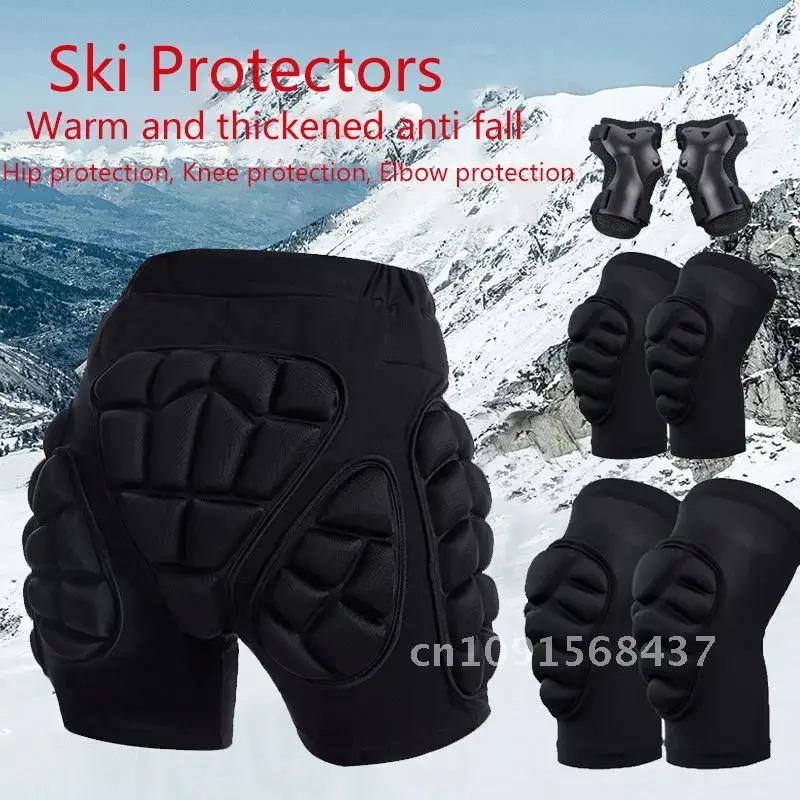 Ski Hip Protector Pants Fall Prevention Butt Roller Skating Ice Scooter Sports Children's Protective Gear Knee Elbow Wrist Pads