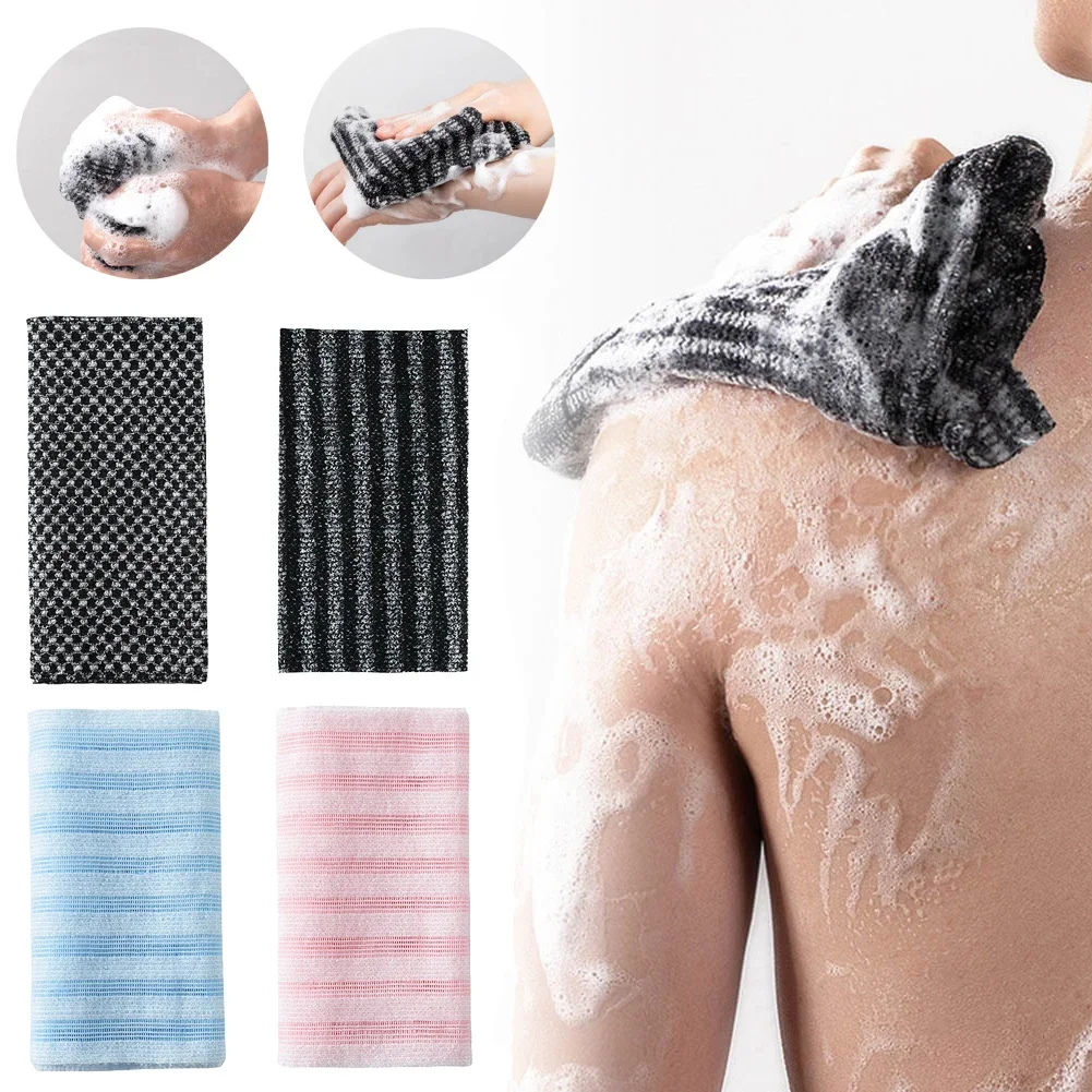 Japanese Rubbing Washcloth Bath Nylon Towel Brush for Back Towels Exfoliating Scrub Shower Sponge Body Bathroom Accessories