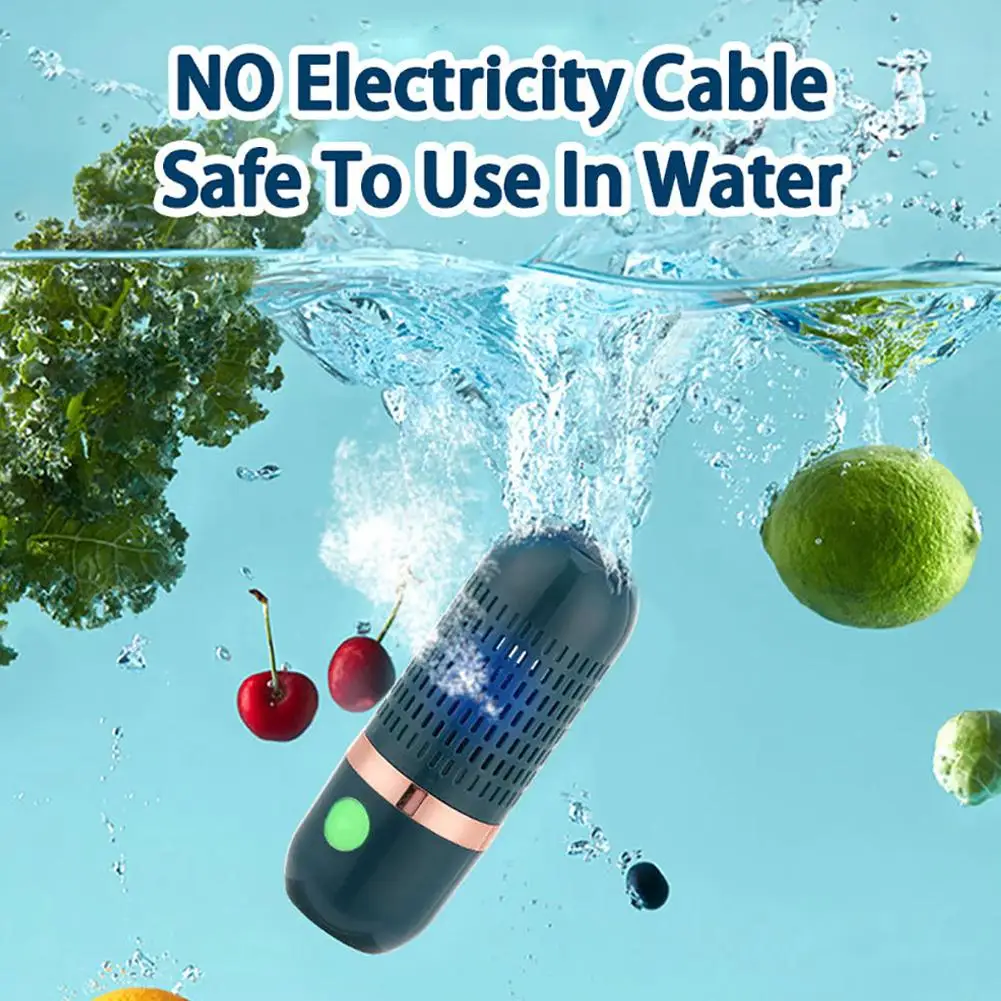 Fruit And Vegetable Cleaning Machine Ultrasonic Capsule Fruit Purifier Efficient Sterilization And Pesticide Residue Removal