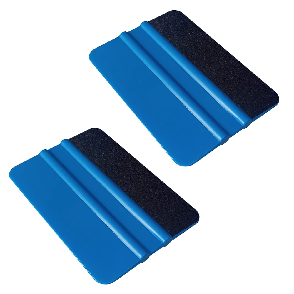 

2PCS Felt Squeegee Tool Film Wrapping Auto Styling Vinyl Carbon Fiber Window Ice Remover Cleaning Wash Car Scraper A02