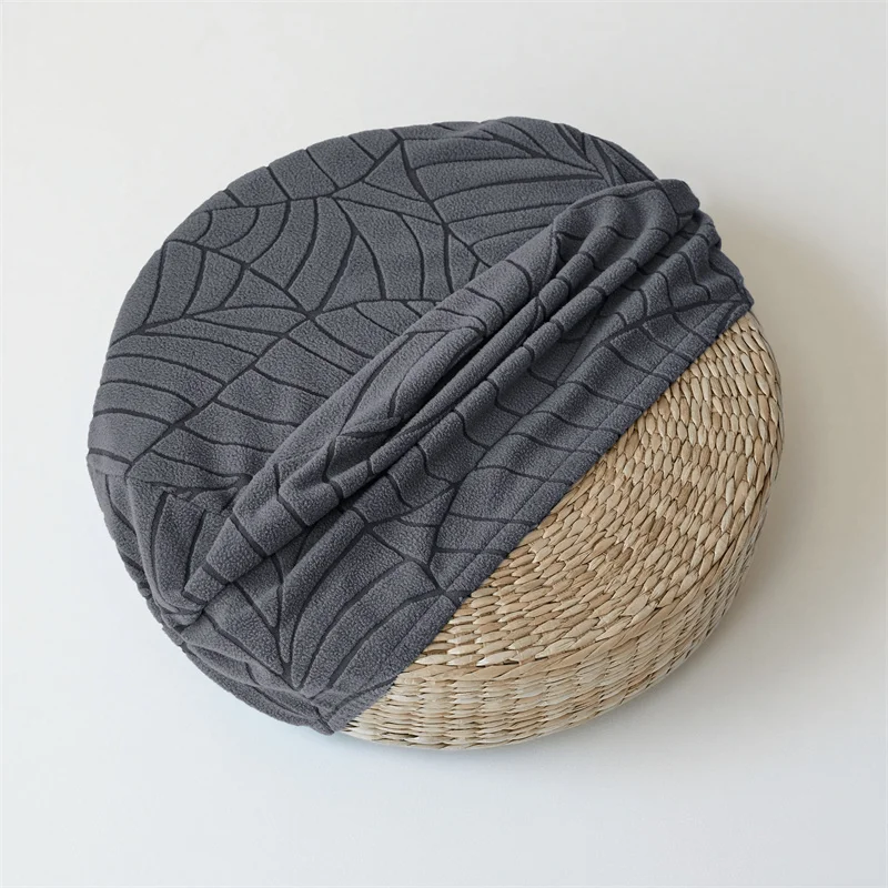 1PC Round Seat Cushion Cover Elastic Jacquard Chair Cover Floor Cushion Slipcover Putua Tatami Cushion Covers for Living Room view 5