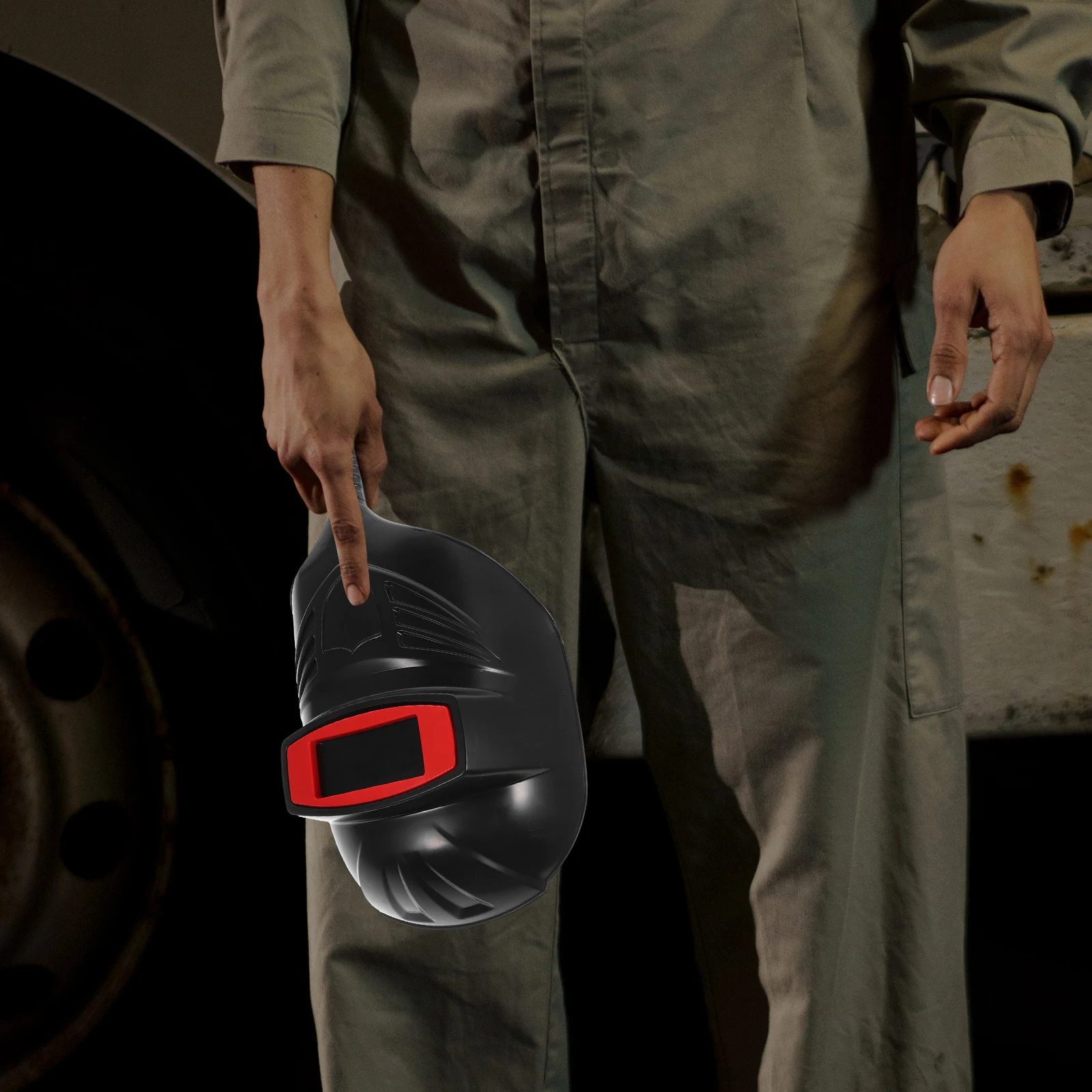 

Welding Protective Mask Reusable Plastic Face Handheld for Welder with Handle Multipurpose Industrial