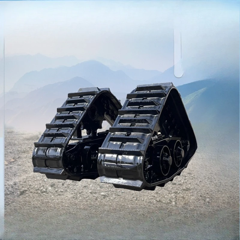 Triangular crawler of corn machine, chassis modified crawler