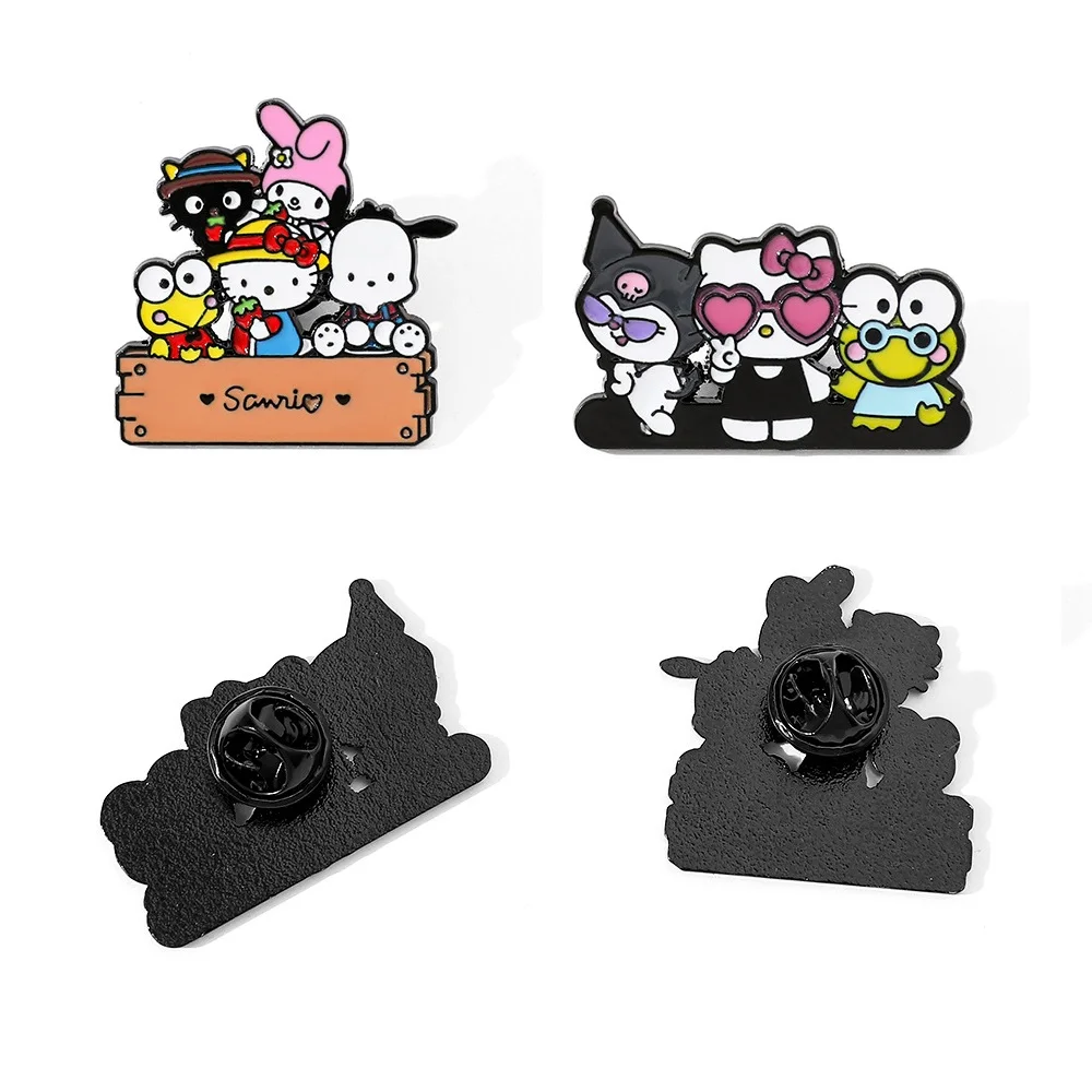 

Anime Sanrio Hello Kitty Enamel Pins for Jacket Metal Badge Brooch Clothes Accessories Cute Kuromi Melody Pins for Girl Boy Gift