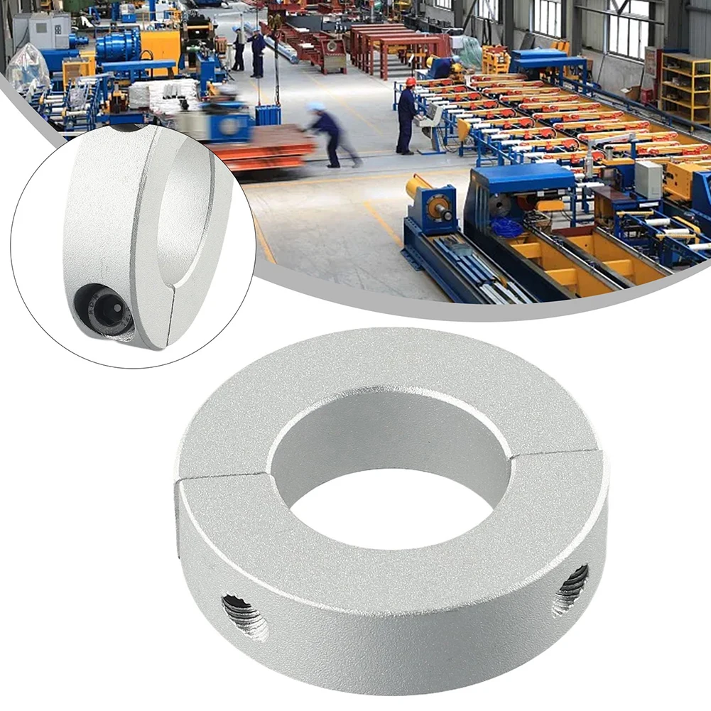 

2Pcs 25mm Aluminum Alloy Double Split Clamp Collar Sleeve Retaining Rings Clamp Collar Double Splits Pipe Hose Fittings Tools