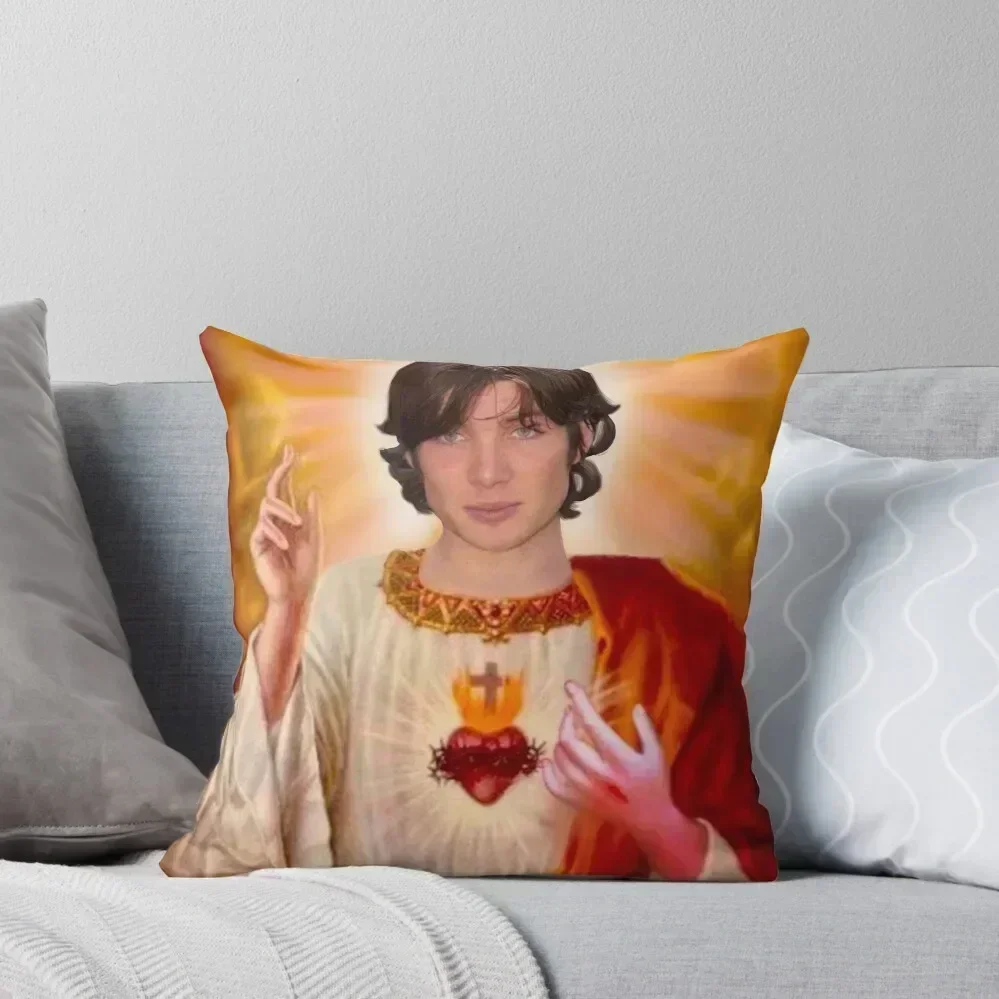 

Holy Cillian Murphy Throw Pillow Cushion Cover Luxury pillows decor home covers for pillows christmas pillowcases pillow