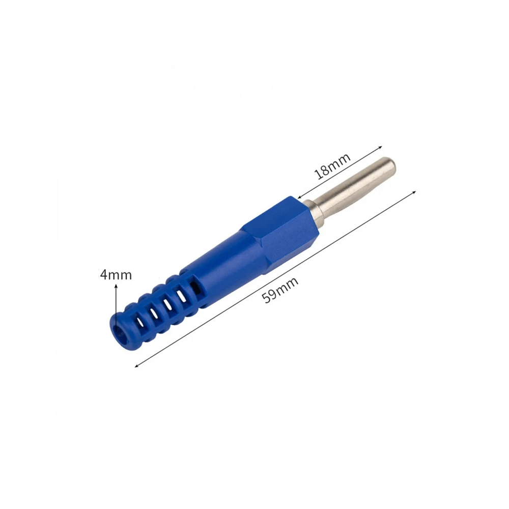 Solderable Banana Plug Self-welding Plug Pure Copper Power Test Line Socket Plug and Pull Terminal Post Connection Socket 5PCS
