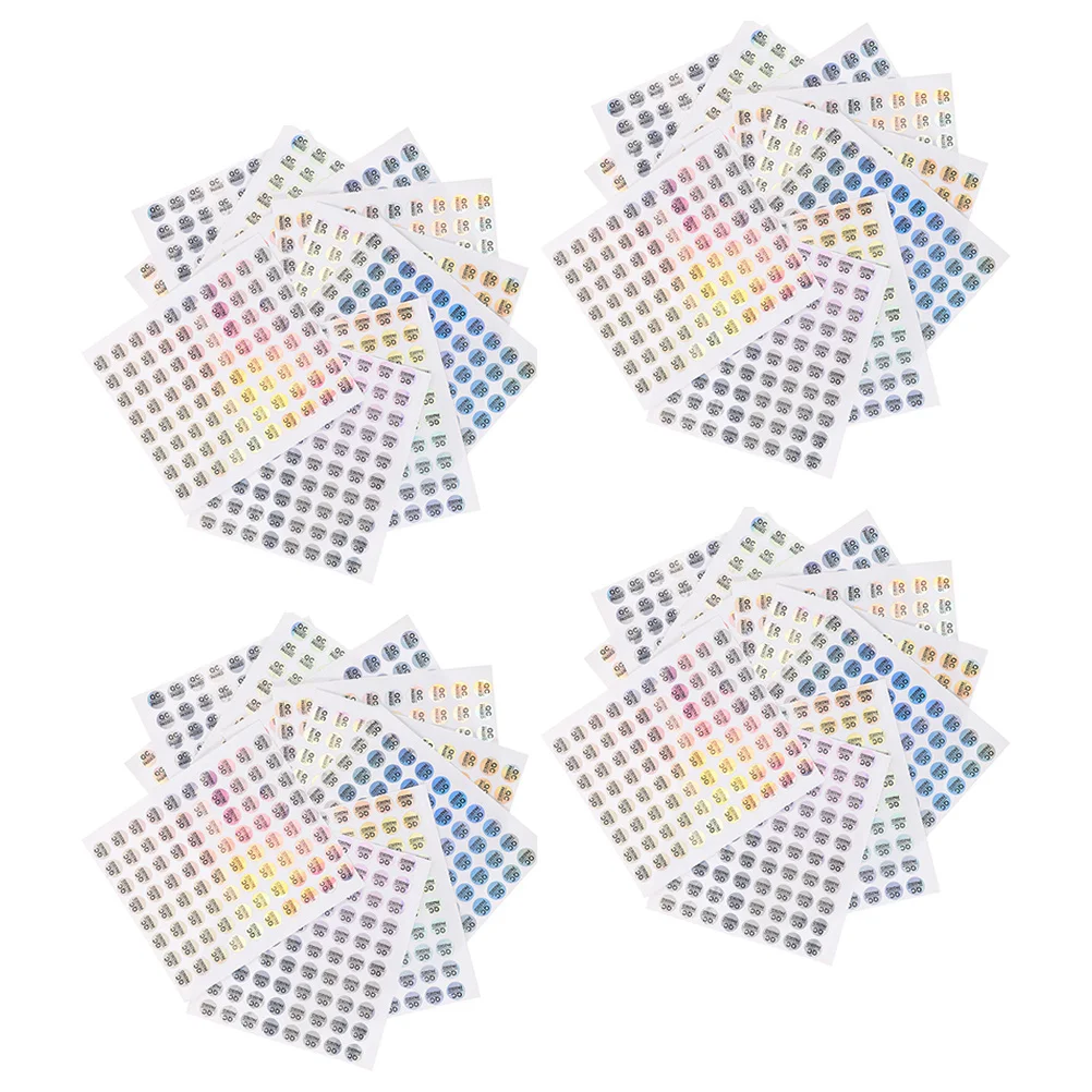 

1600 шт. Qc прошел этикетки, наклейки, самоклеящиеся, водонепроницаемые для складской доставки, управление инвентарями, яркий цветной Status