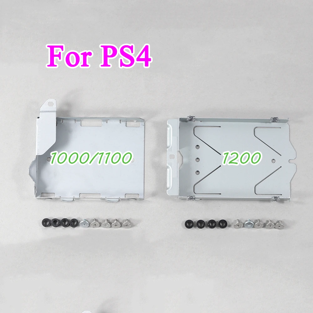 1set Replacement Hard Drive Caddy Holder Cage Housing Screws for PS4 1000 1100 for ps4 1200 hdd hard drive mounting bracket