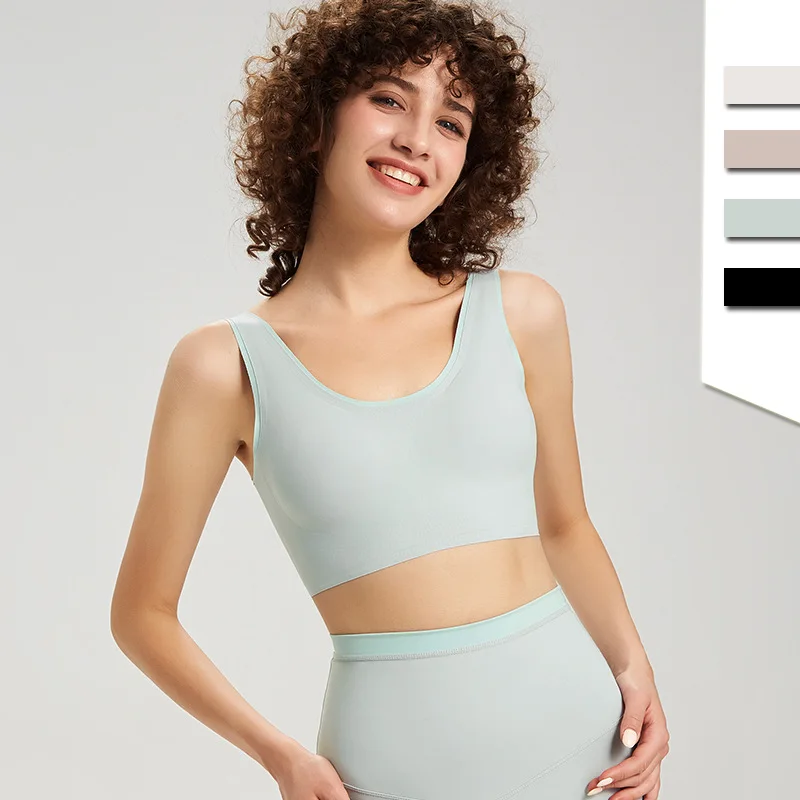 Women Seamless Sport Bra Mesh Gym Workout Vest High Impact Shockproof Underwear Stretch Yoga Running Tank Top Padded Activerwear