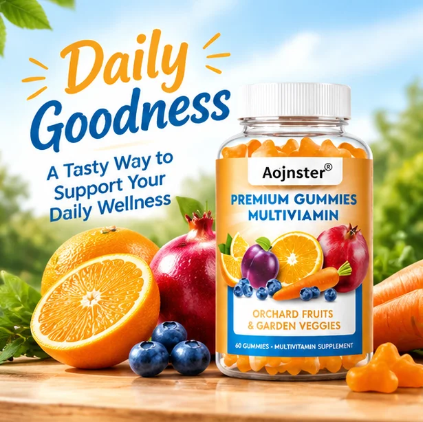 Premium Multivitamin Gummies, Orchard Fruit & Garden Veggie Complex, Delicious Taste, Vegetarian Friendly, 60 Gummies