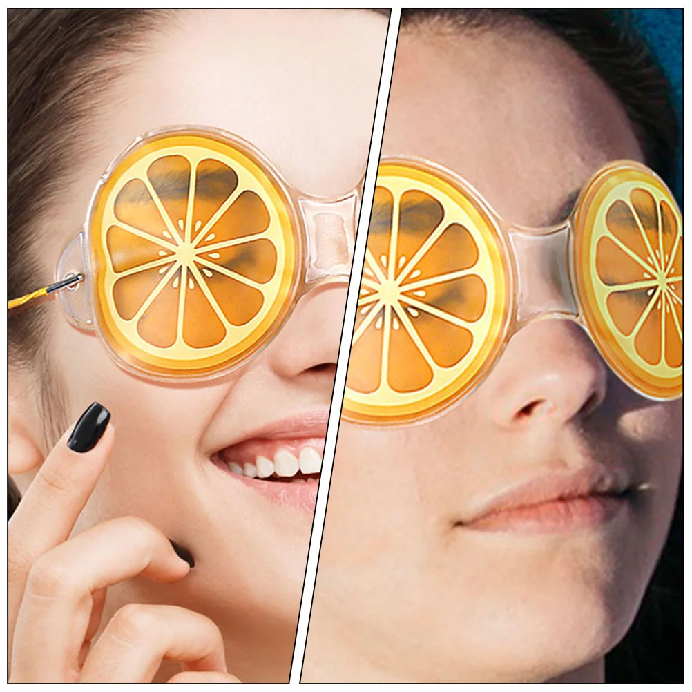 

3Pcs Fruit Eye Mask Ice Compress Cold Pack for Puffiness Swelling Dark Circles Reusable Gel Pads Reusable Eye Patches
