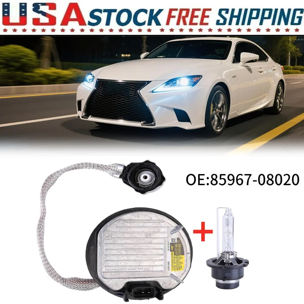 New Quality Car D4S HID Headlight Ballast Control Unit Module With Bulb 85967-08020 85967-45010 For Toyota Avensis Land Cruiser Venza Lexus IS250 IS350 RX350 LX570 LS460 Subaru Forester Legacy Car Accessories