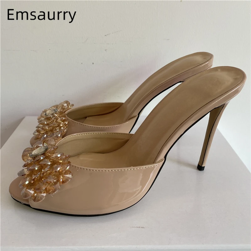 

Женские босоножки на шпильке 10 см, с ремешком на пятке