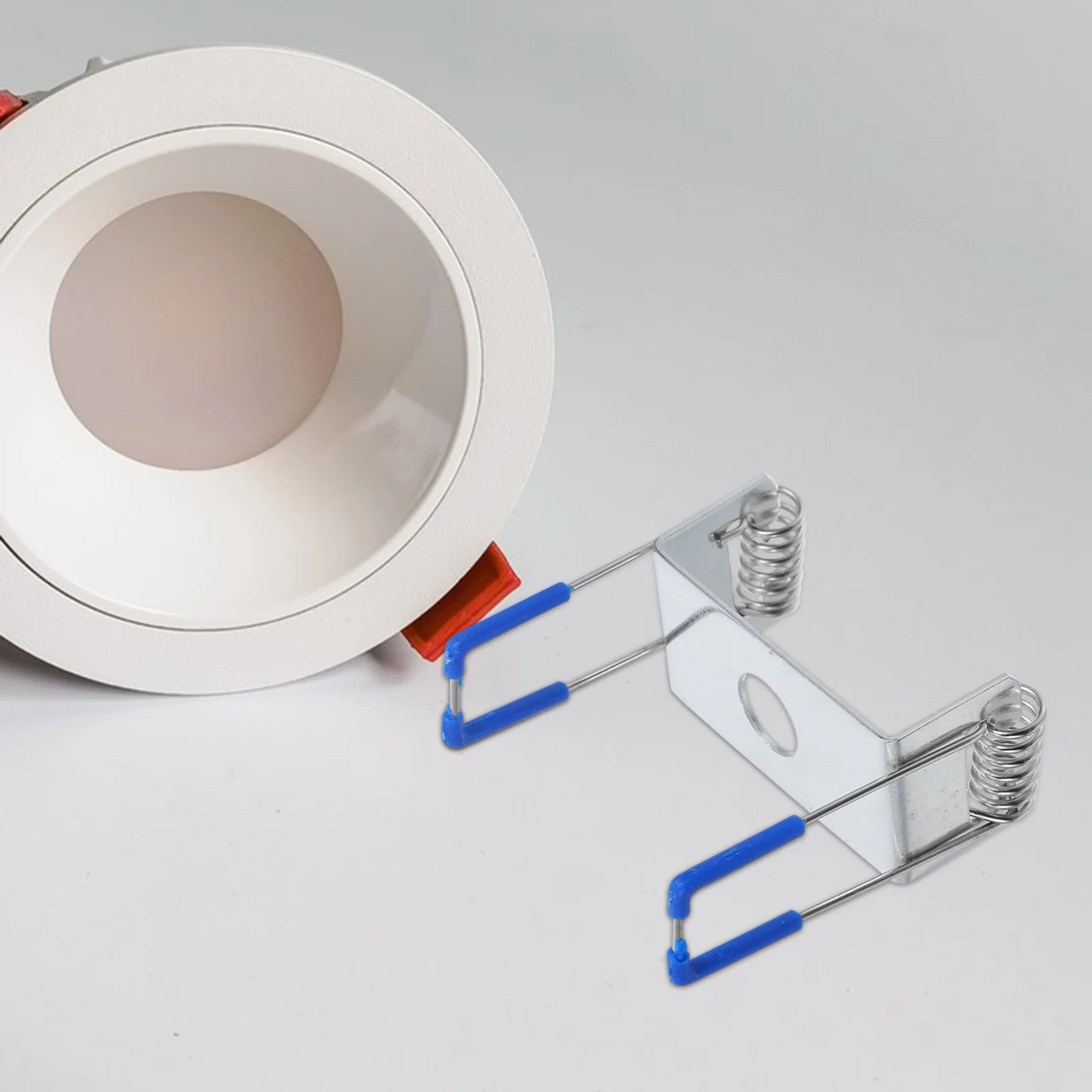 10 قطعة ملحقات الإضاءة لمصباح لوحة Led راحة النازل الربيع كليب سقف جبل حامل أجزاء أداة التثبيت السريع