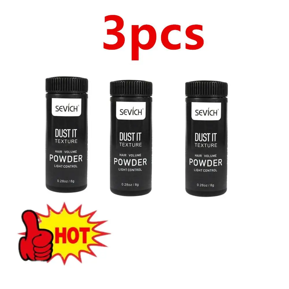 3PCS Hair Powder Fluffy Increase Hair Volume Mattifying Powder/Finalize Hair Design Styling Shampoo Unisex Hair Powder Women Men