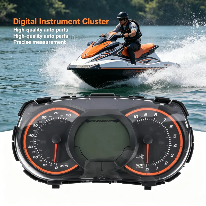 

Shock Resistant Digital Gauge Speedometer And Tachometer Combination For Sea Doo 255 260 300 Models 278003531 278003346 090E