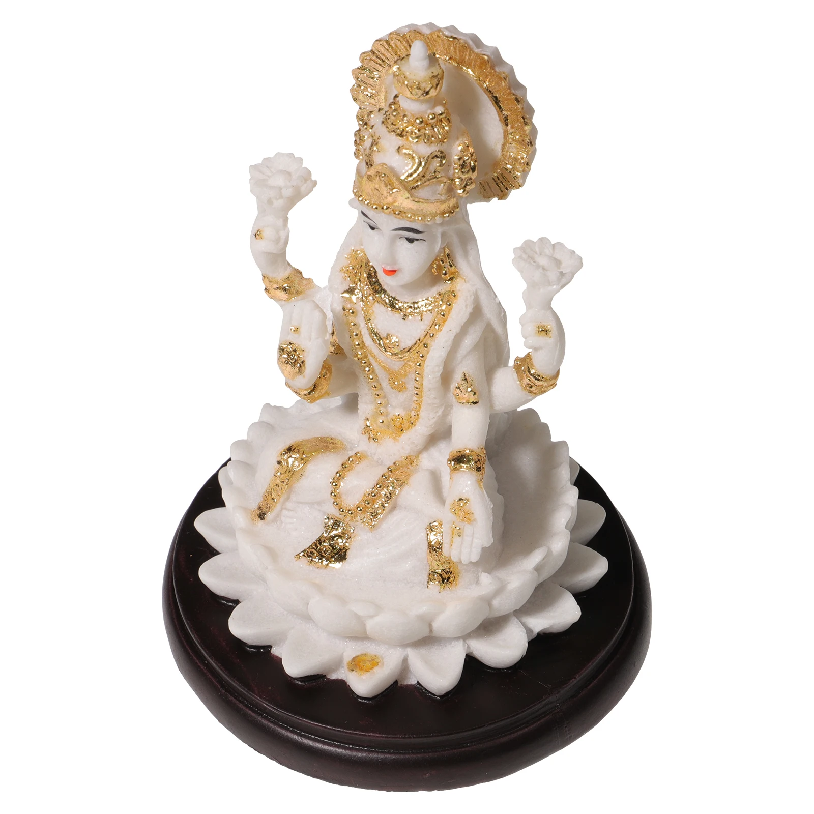 

Sand White Resin Lakshmi Home Vintage Resin Decor Office Desktop Decor Vintage Buddha Figurine Model Crafts