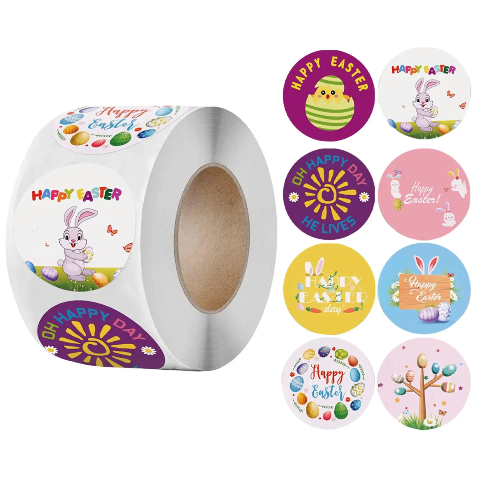 Пасхальные наклейки на конверты, 3,8 см, шт.