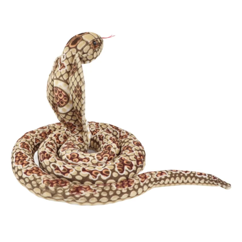 

Плюшевая кукла-змея, мягкая удобная подушка для сна, плюшевая кукла-змея для детей, светло-коричневый