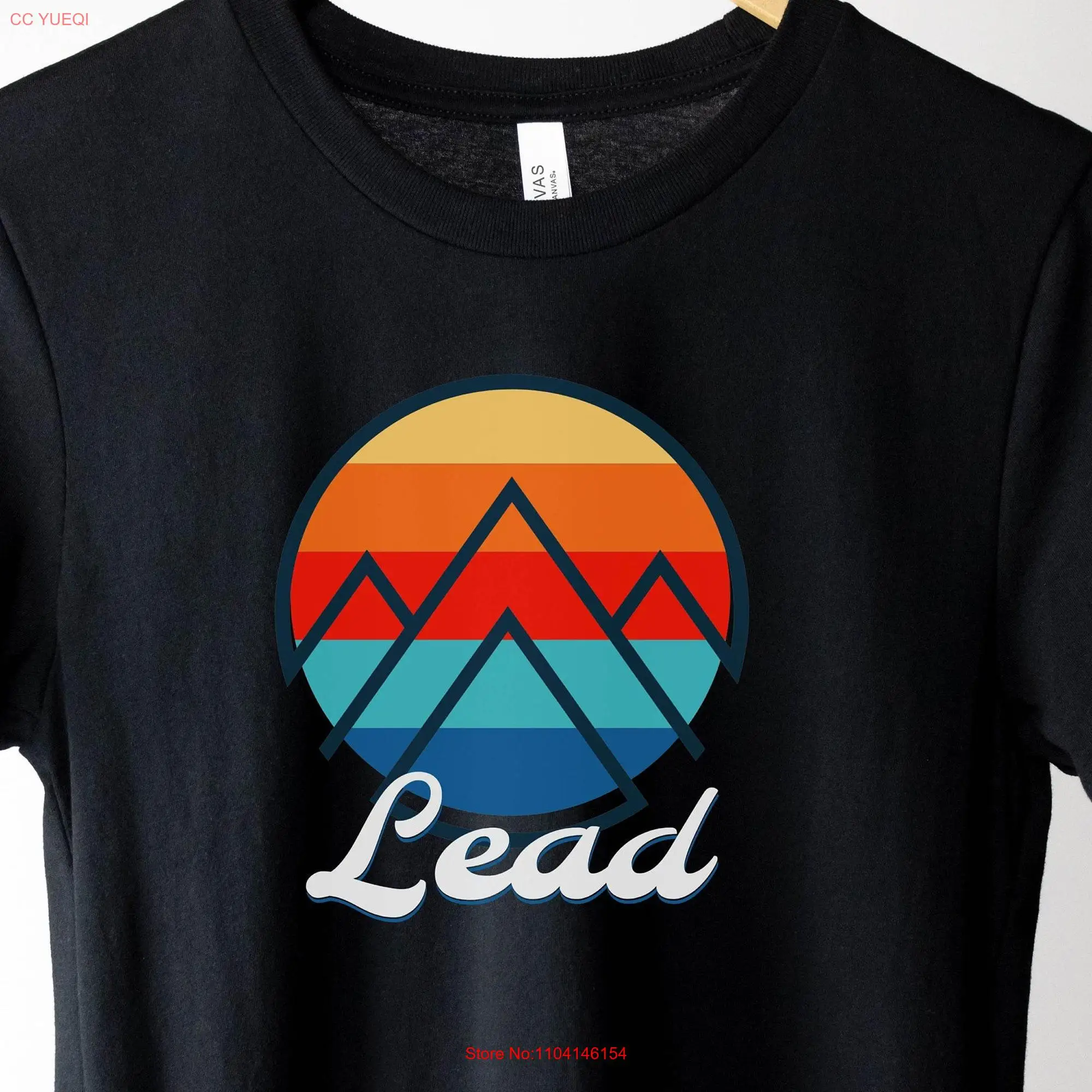 Lead South Dakota Retro Jersey  T Shirt Black Hills SD Souvenirs Outdoor Lover Cool Mountain Homestake Mine