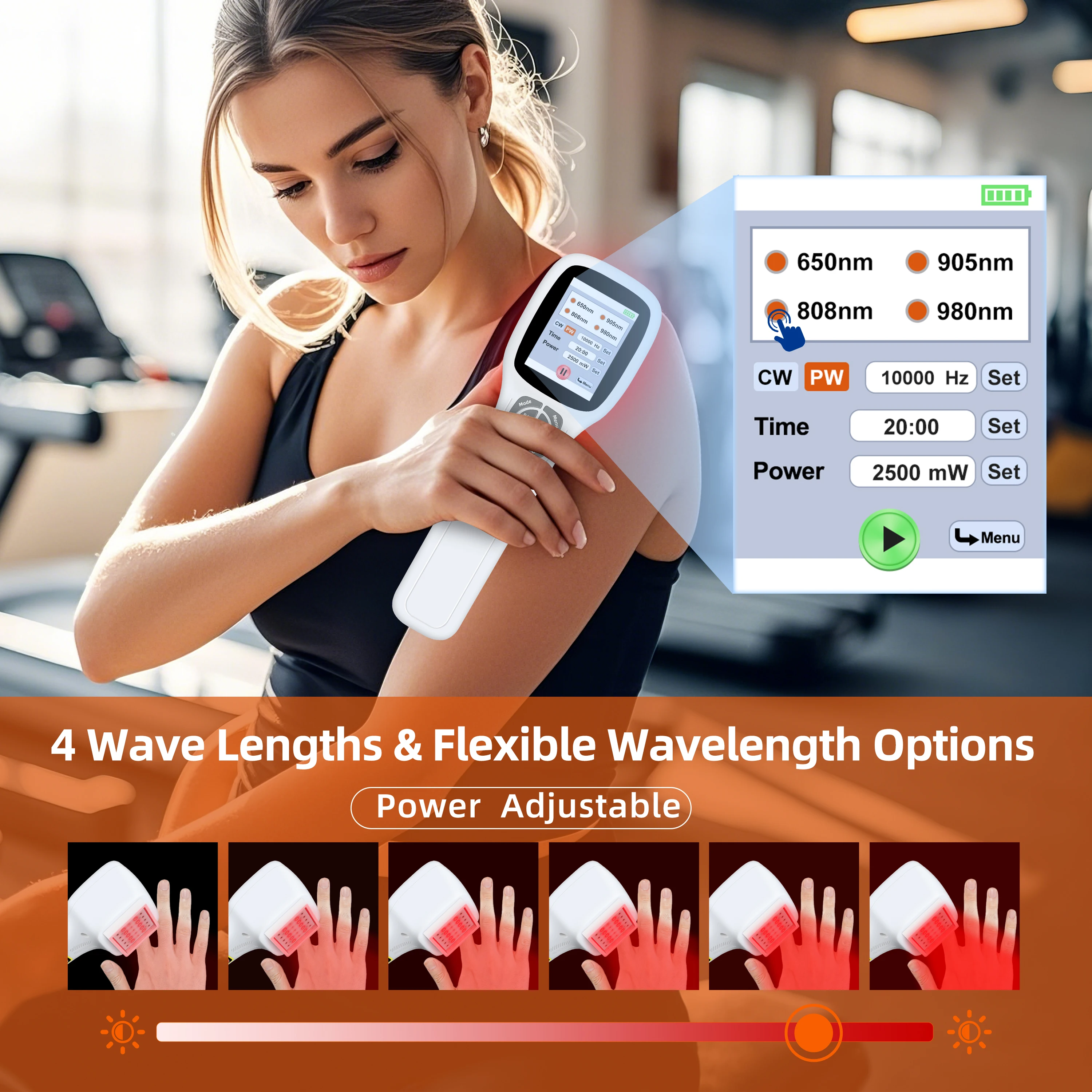 

25 шт. диоды LLLT низкоуровневое устройство для лазерной терапии 650/808/905/980 нм красный инфракрасный свет для облегчения боли против воспаления домашнего использования