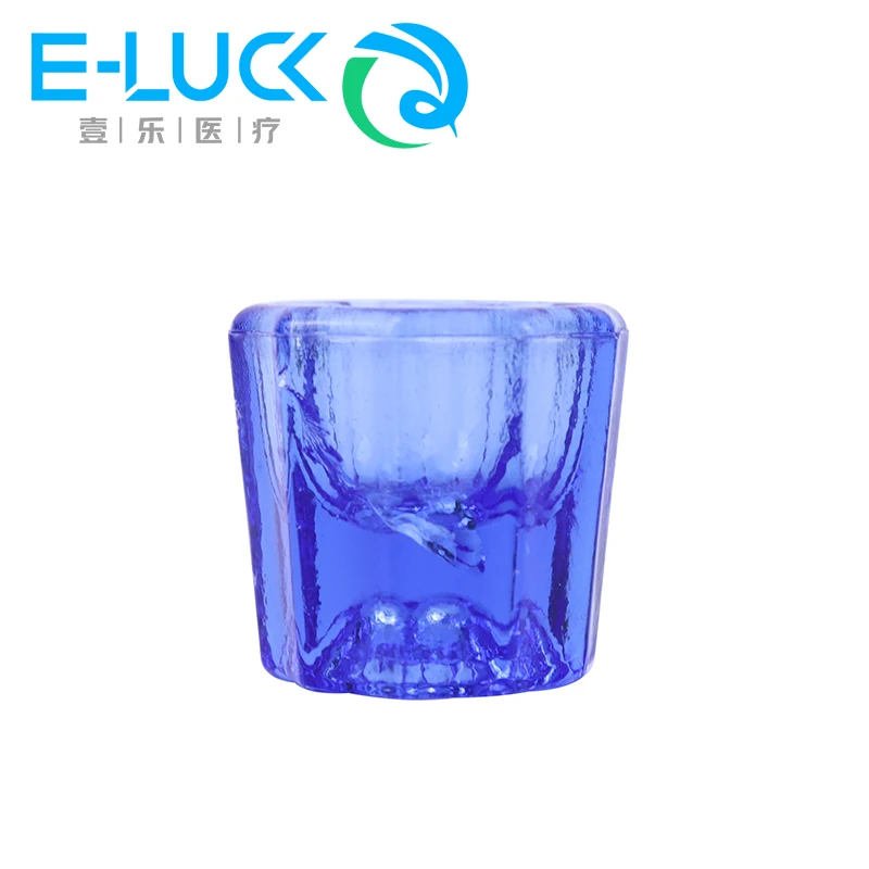 1Pc Dental Glass Octagon Cup Dentistry Mixing Bowls Glass   Reconcile Dentistry Materials Container For Dentist Lab