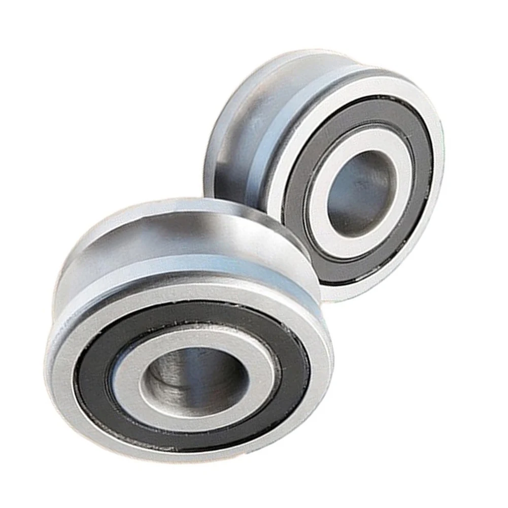 Bearing Sliding Rollers 2PCS for LFR5201 10 For NPP Groove Round Bottom Track Pulley 12 15 36mm Smooth Operation