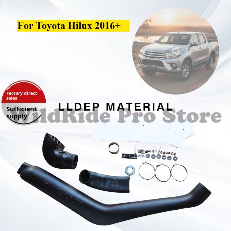 

For Toyota Hilux 2016+ Left Side Snorkel Kit Waterproof Air Intake Pipe Off-Road 4x4 Wading
